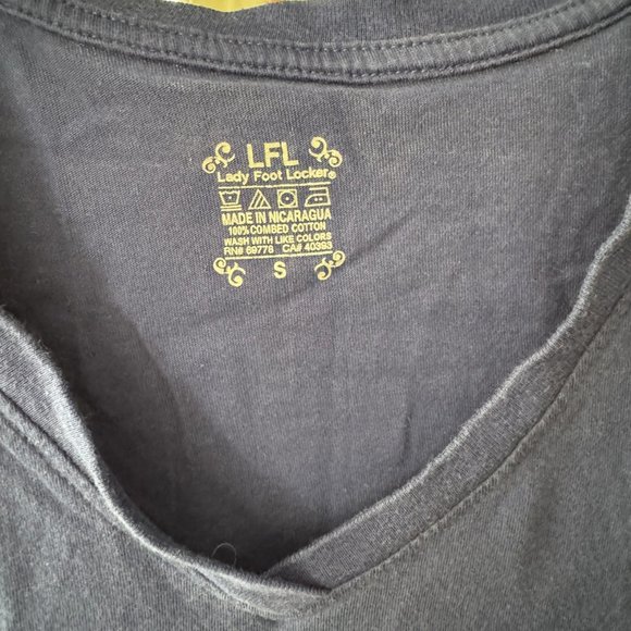 Foot Locker Navy V Neck T-shirt - Picture 2 of 2